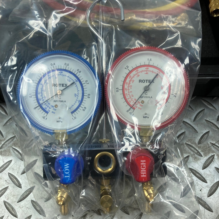 ROTEX　ボールバルブ マニホールド ゲージセット　RP7125SL【川崎店】