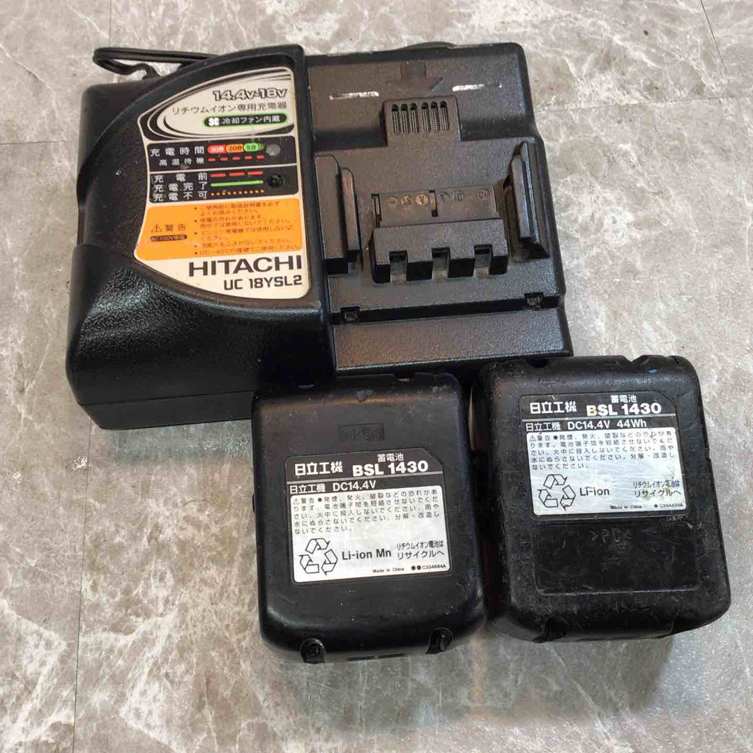 【中古品】★ハイコーキ HIKOKI 14.4V コードレスセーバーソー CR14DSL(R) バッテリー2個【八潮店】