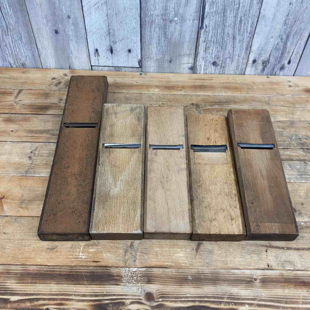 【中古品】 不動剣・梅甚・日の丸・謙之助・輝光 鉋5個セット 鉋 かんな カンナ 和工具 大工道具 鑿 のみ 鋸 のこ 【東大和店】