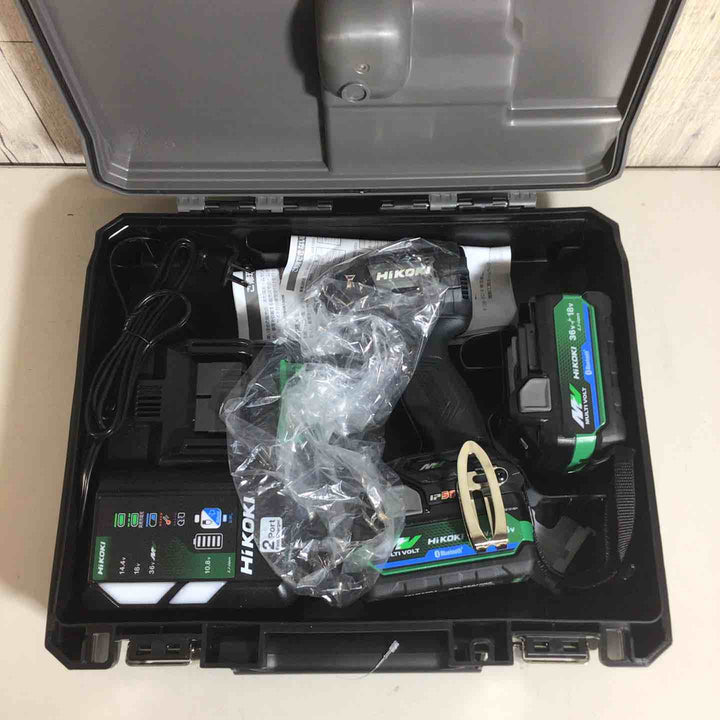 【未使用品】 ハイコーキ HIKOKI 日立 コードレス インパクトドライバ ストロングブラック WH36DD(2XHBSZ) フルセット インパクト ブラック 黒 純正 純正品 充電式 【戸田店】