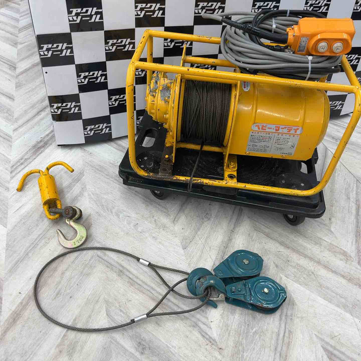 【店頭受取り限定】 トーヨーコーケン ベビー・マイティ 小型ウインチ MA-N600 100V 150kg　【越谷店】