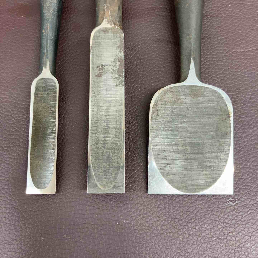 【中古美品】 【超希少】 鑿 石流 3本セット 和工具 のみ ノミ 鉋 大工 骨董品 【東大和店】