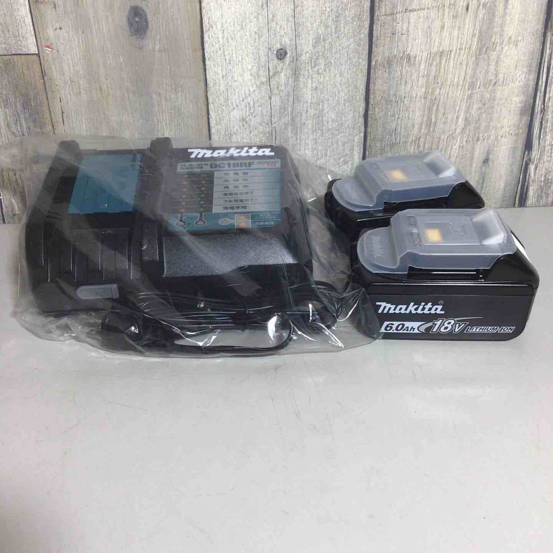 【未使用品】★セット品★ マキタ makita 急速充電器 DC18RF 充電器 リチウムイオンバッテリー 18V/6.0Ah BL1860B 2個 バッテリー 18V 純正 純正品 【戸田店】