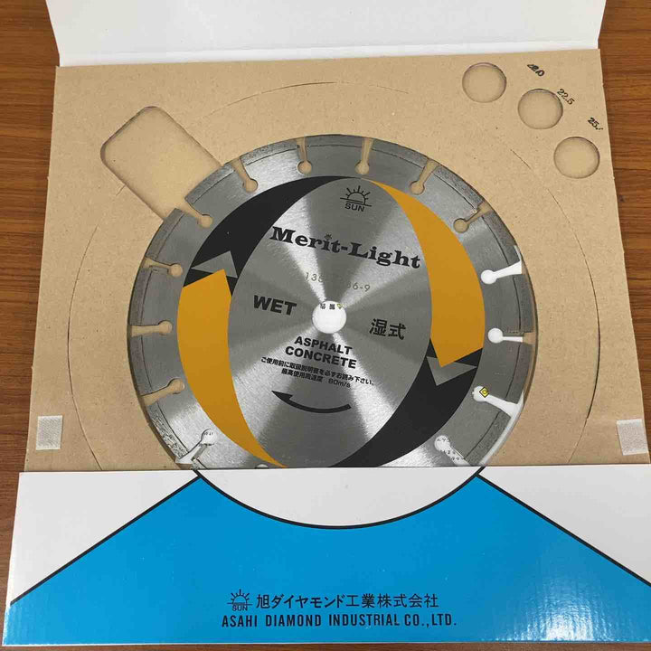 【未使用品】ダイヤモンドソーブレイド 旭ダイヤモンド工業 10 Merit-Light　3枚セット【八潮店】