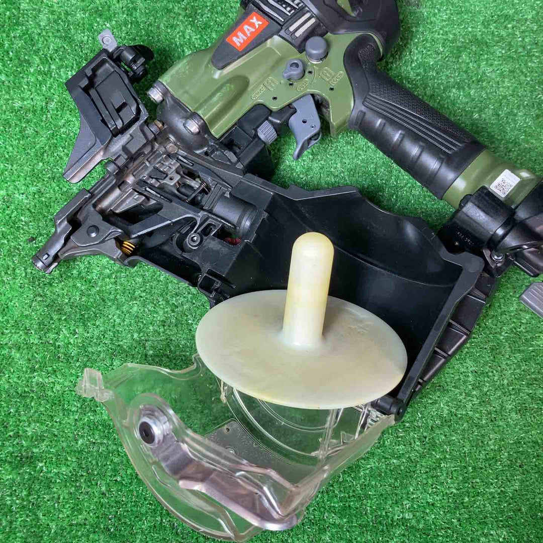 【美品】★マックス(MAX) 高圧エア釘打ち機 HN-65N4(D)_ミリタリーグリーン【岩槻店】