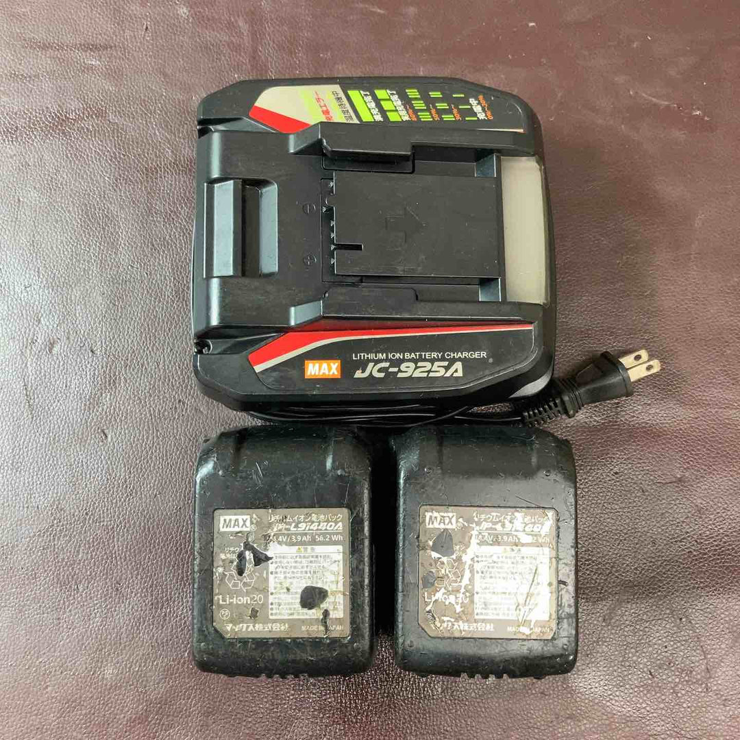 【中古品】マックス(MAX) 鉄筋結束機 ツインタイア RB-440T-B2C/1450A バッテリー14.4V4.0Ah2個 リバータイア【東大和店】