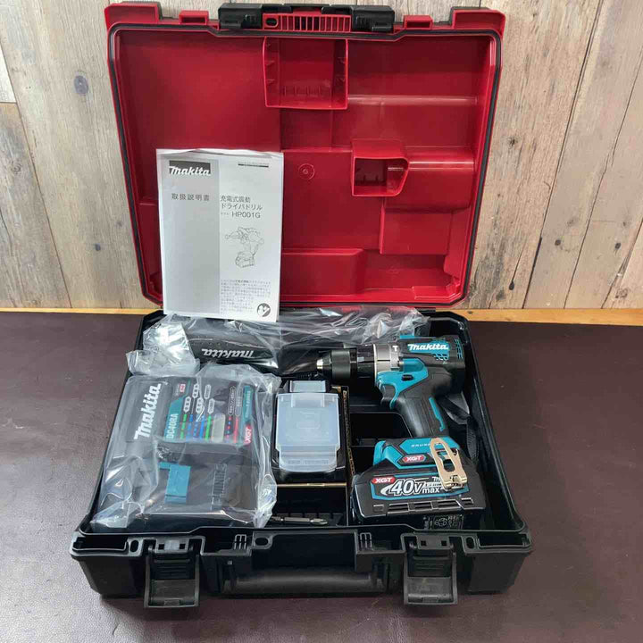 【未使用品(店頭展示品)】 マキタ(makita) 40V コードレス振動ドリルドライバー HP001GRDX フルセット品 【東大和店】
