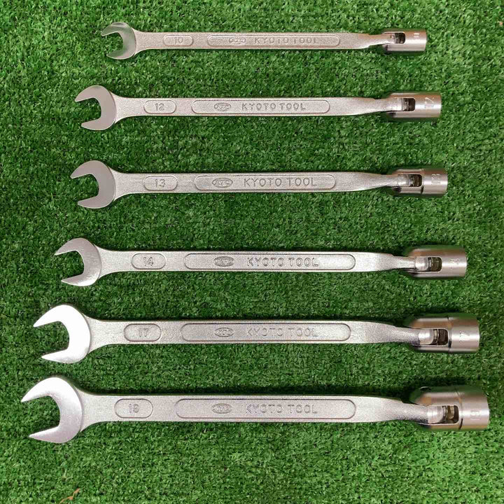 【中古美品】 京都機械工具/KTC フレックスソケットスパナセット 12角 6本組 FBS6 【鴻巣店】