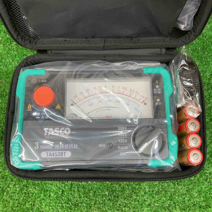 イチネン TASCO 3ﾚﾝｼﾞ絶縁抵抗計 TA453BT【川越店】