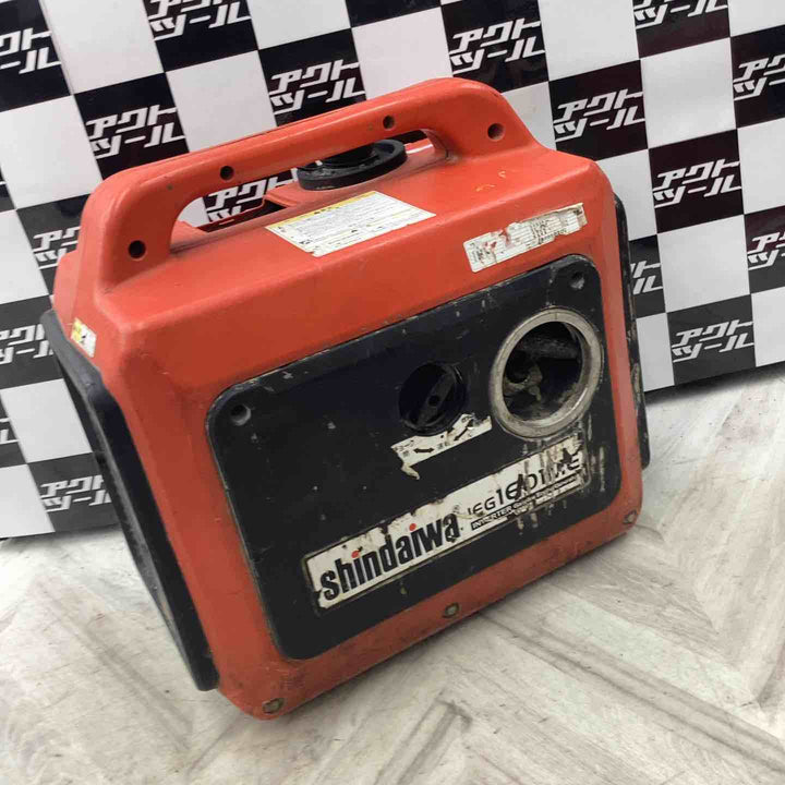 やまびこジャパン 新ダイワ ガソリンインバータ発電機 IEG1601ME 動作確認済み 蓋無し 外装汚れ ネジ無【越谷店】