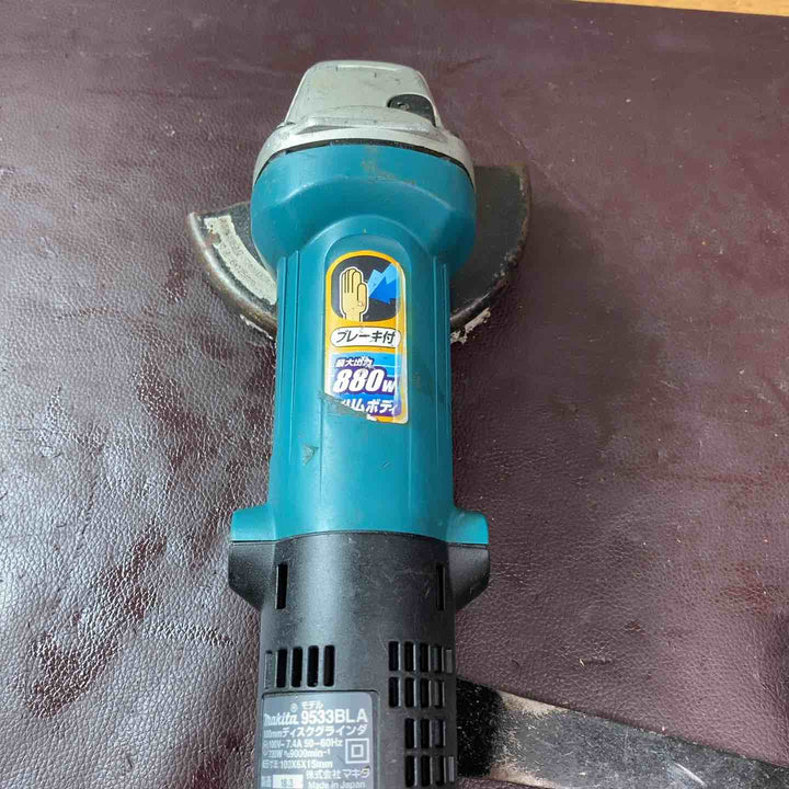 【中古品】マキタ(makita) ディスクグラインダ 低速高トルク ブレーキ付 100mm 9533BLA【東大和店】