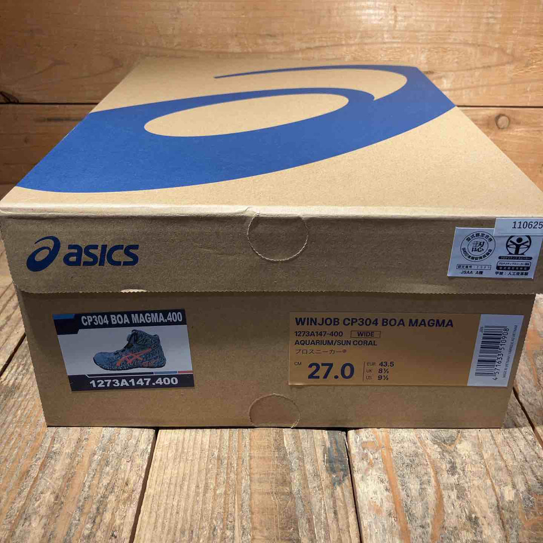 【未使用品】アシックス 安全靴 WINJOB CP304 MAGMA(サイズ27.0)1273A147-400【所沢店】