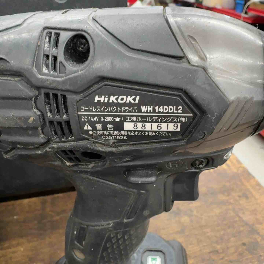 日立工機  インパクトドライバー ストロングブラック WH14DDL2(2LYPK)(B)【八潮店】