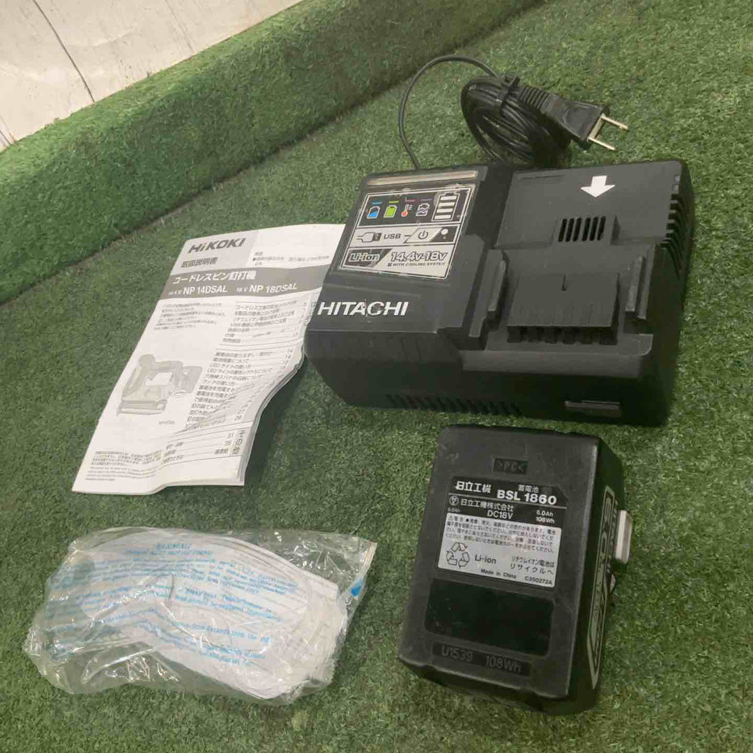 ★ハイコーキ(HIKOKI ※旧:日立工機) コードレスピンネイラ NP18DSAL(LYPK) 18V 動作確認済【川口店】