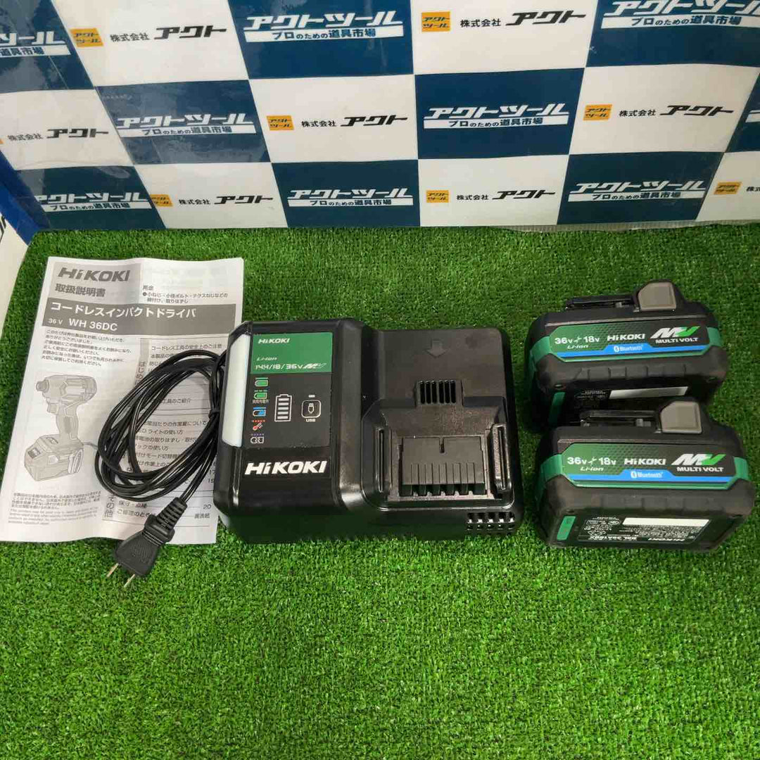 ★ハイコーキ(HIKOKI ※旧:日立工機) コードレスインパクトドライバー WH36DC(2XPSZ)(B)【草加店】