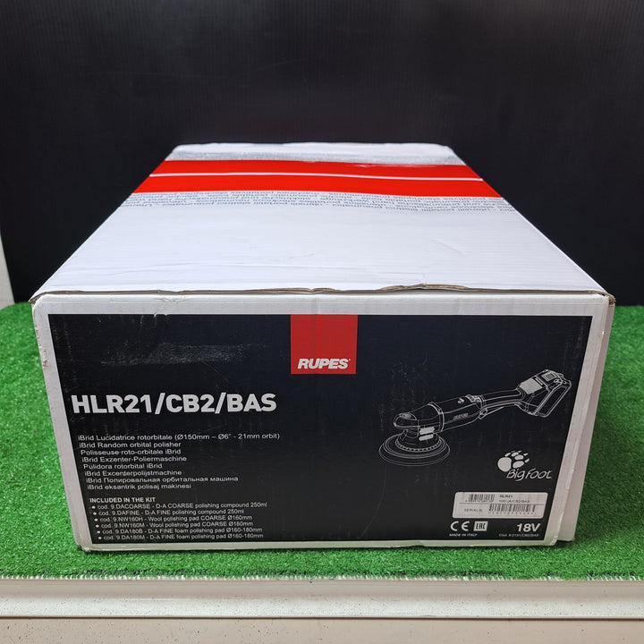 RUPES(ルペス) Bigfoot アイブリット コードレスポリッシャー HLR21 150mm バッテリー2個 充電器【岩槻店】