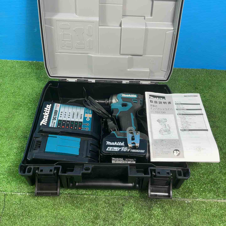 ★マキタ(makita) コードレスインパクトドライバー TD173DRGX 18V6.0Ahバッテリー1個付き！【岩槻店】