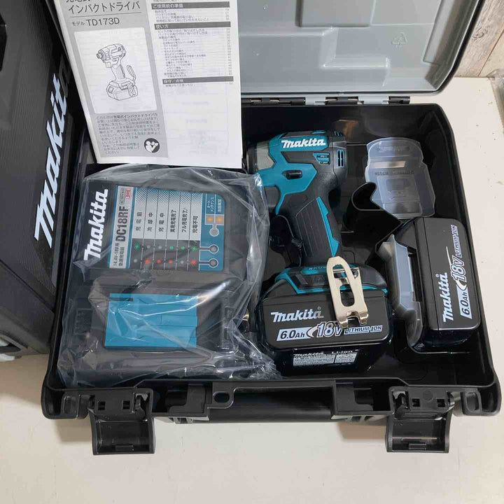 【未使用品】マキタ(makita) コードレスインパクトドライバー TD173DRGX TD173DRGXB TD173DRGXO 5台セット 青 ブルー 黒 ブラック オリーブ