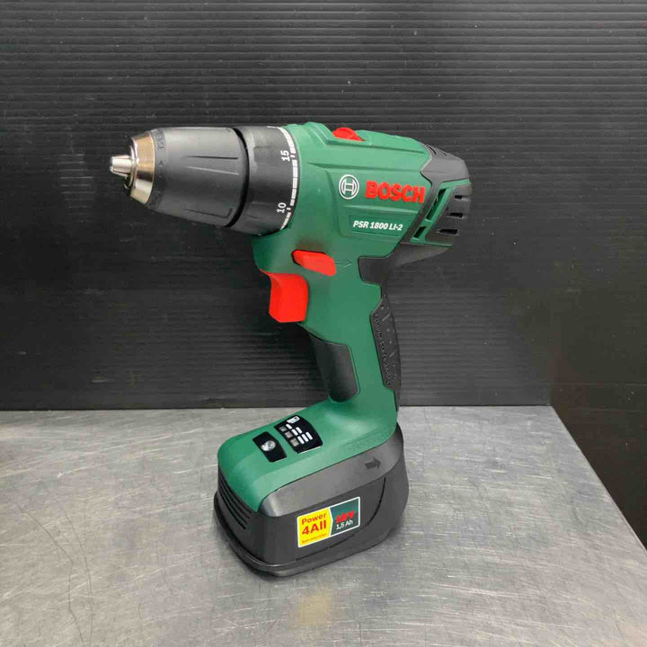 【中古美品】 ボッシュ(BOSCH) 18V コードレスドリルドライバー PSR1800LI-2 フルセット品 DIYモデル 【東大和店】
