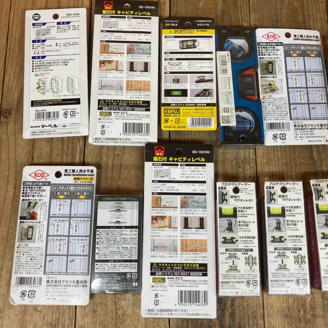 在庫出し切り！【未使用品】水平器 磁石モデル マグネット付き 20個セット まとめ売り エビスダイヤモンド KOD シンワ等①【所沢店】