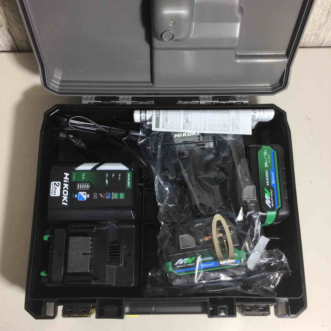 【未使用品】 ハイコーキ HIKOKI 日立 コードレス インパクトドライバ ストロングブラック WH36DD(2XHBSZ) フルセット インパクト ブラック 黒 純正 純正品 充電式 【戸田店】
