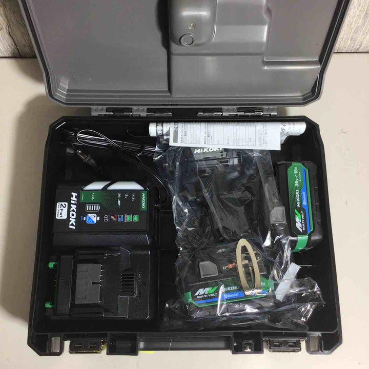 【未使用品】 ハイコーキ HIKOKI 日立 コードレス インパクトドライバ ストロングブラック WH36DD(2XHBSZ) フルセット インパクト ブラック 黒 純正 純正品 充電式 【戸田店】