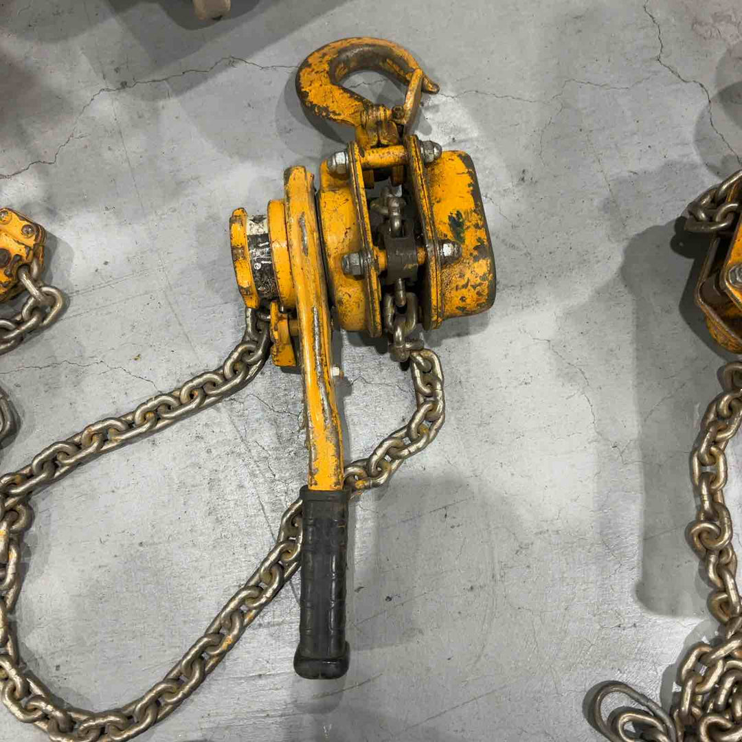 【中古品】KITO/キトー レバーブロック L5型 LB016 荷重1.6t/1.6トン 揚程1.5m 3台セット【川口店】