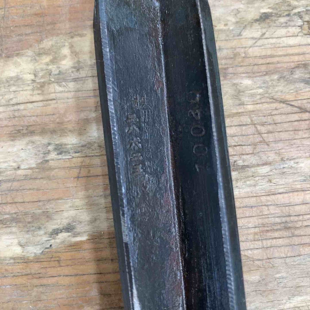 【中古品】　「義永」銘 角型鑿 L字 和工具 大工道具【柏店】