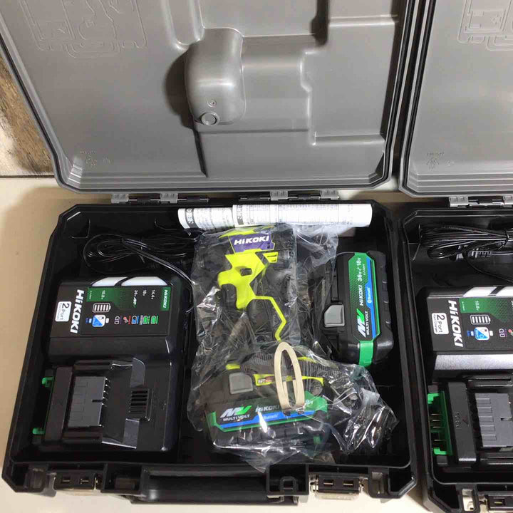 【未使用品】 2台セット ハイコーキ HIKOKI 日立 コードレス インパクトドライバ スパイダーイエロー WH36DD(2XHYSZ) インパクト イエロー 黄 純正 充電式 【戸田店】