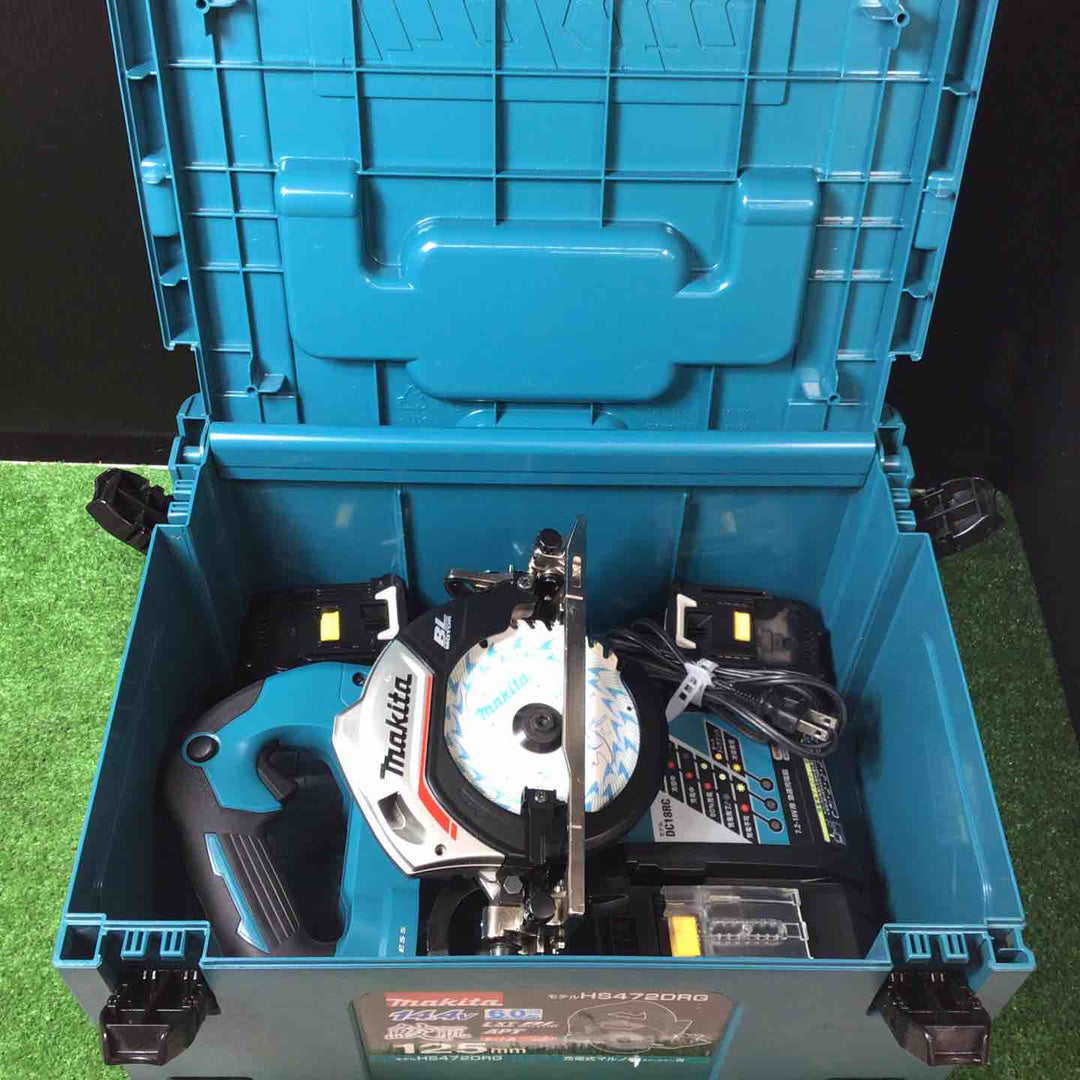 【美品】★マキタ(makita) コードレス丸のこ HS472DRG バッテリー14.4V 6.0Ah/3.0Ah 1個ずつ付き！【岩槻店】
