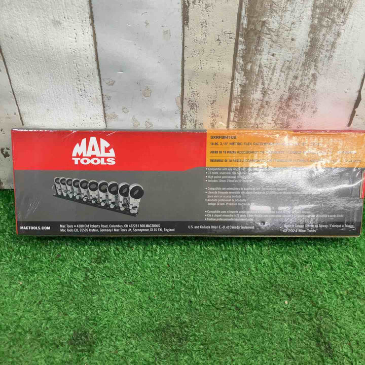 ◇MACTOOLS 3/8フレックスヘッドラチェットアタッチメント 10PC SXRFBM102【町田店】