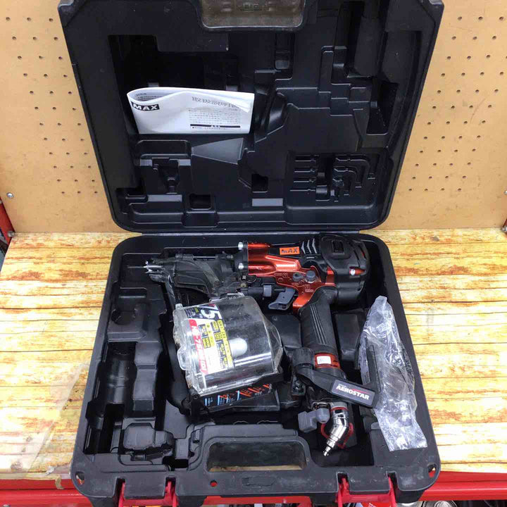 ★マックス(MAX) 高圧エア釘打ち機 HN-75N4(D)-R【川崎店】