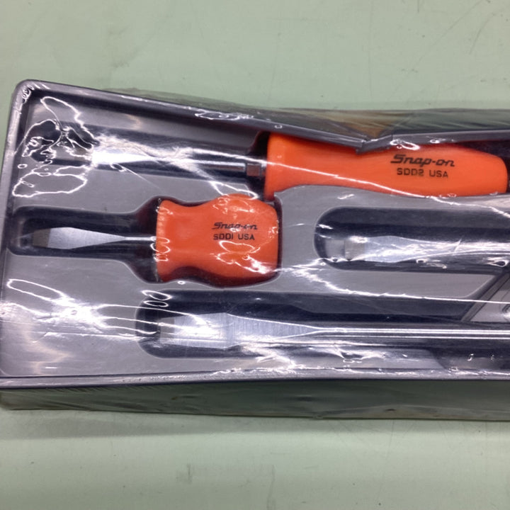 Snap-on / スナップオン マイナスドライバー 旧グリップ USA SDD1 ～ SDD8 5本セット SDDS50O【越谷店】