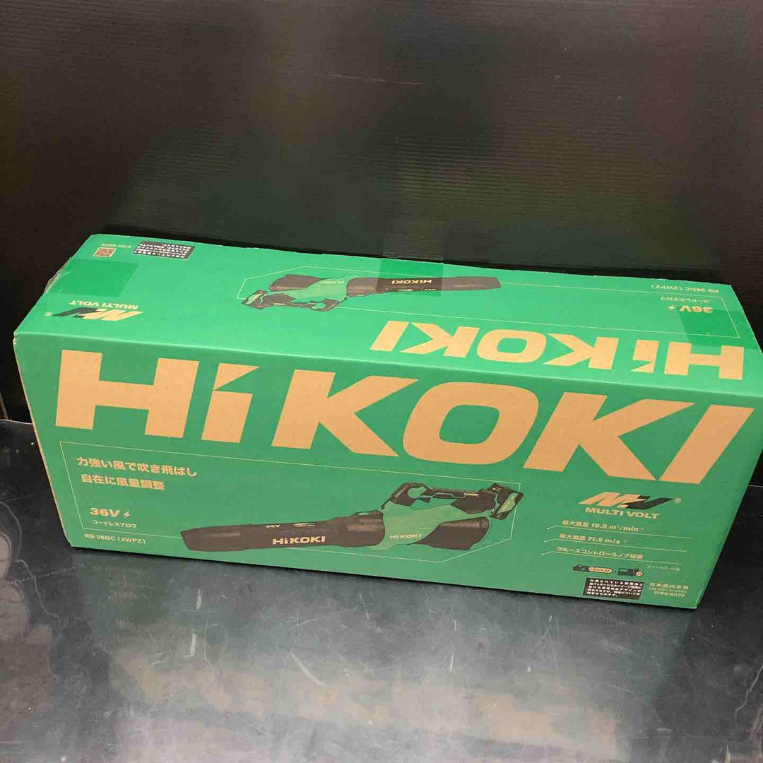 【未使用品】★ハイコーキ(HIKOKI) 36V コードレスブロワ RB36DC(NN)(本体のみ)【川越店】