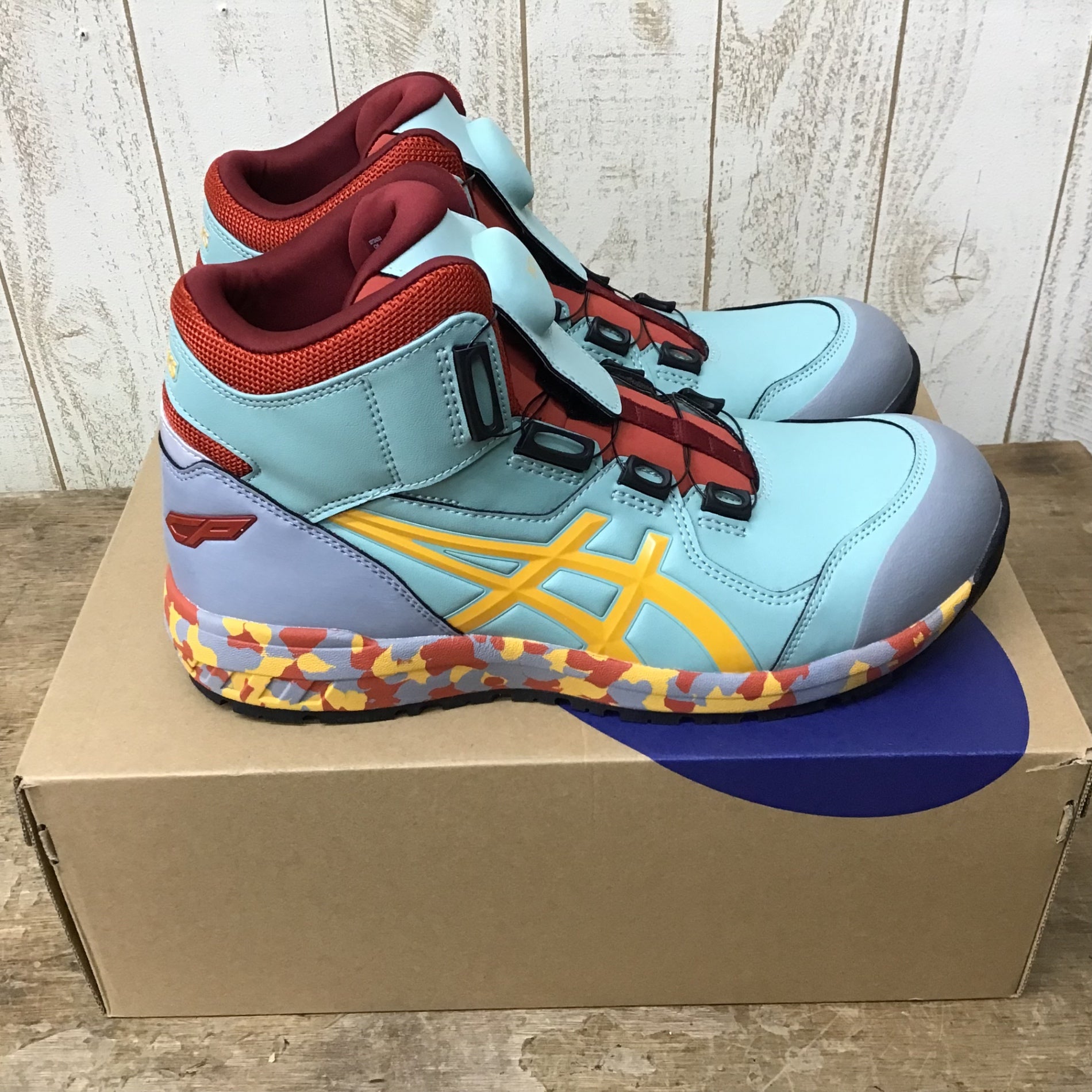 ▽アシックス(ASICS) ウィンジョブCP304BOA ライトセラドン 26.5cm