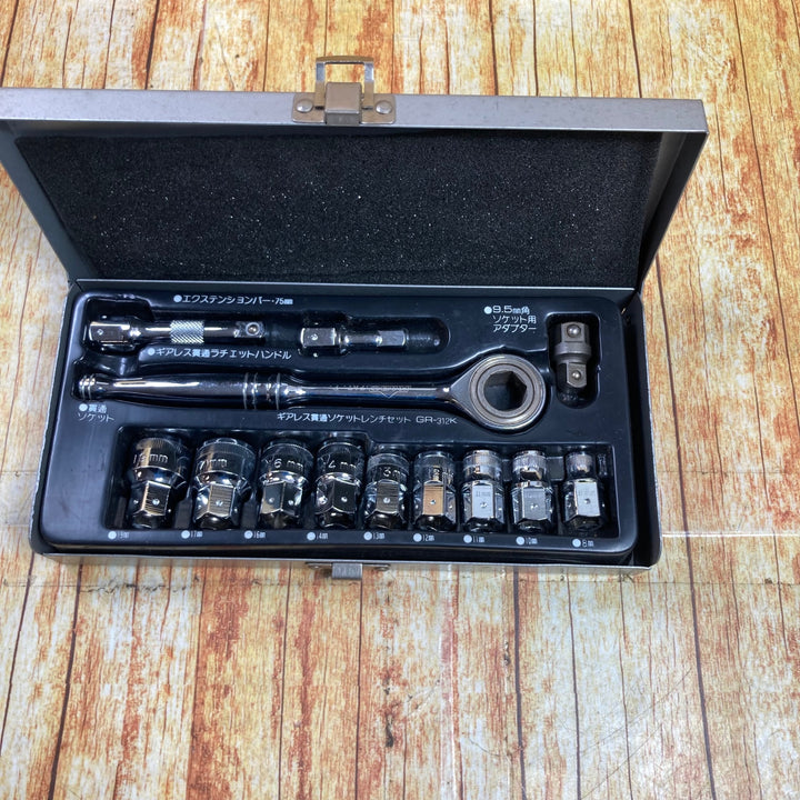 KABO　ギヤレス貫通ソケットレンチセット　GR-312K【川崎店】