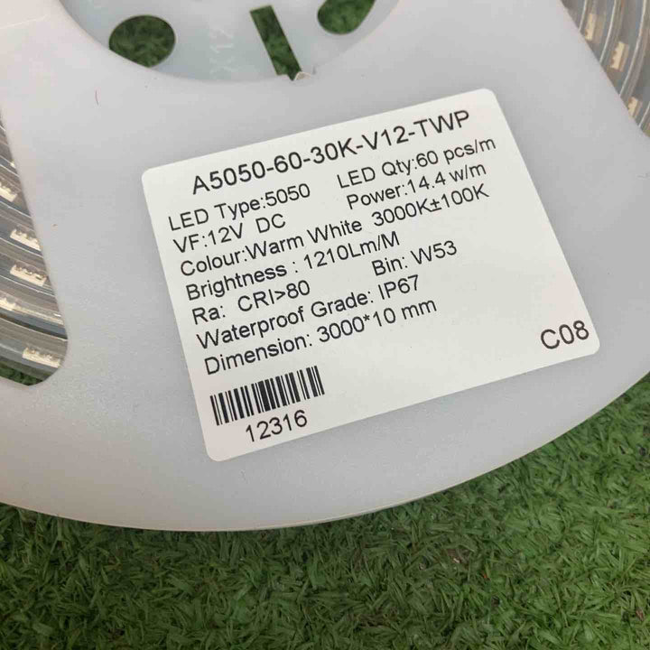 ▼富士倉 電球色チューブライト防水 12V 3M 60WWV12TWP3M【川越店】
