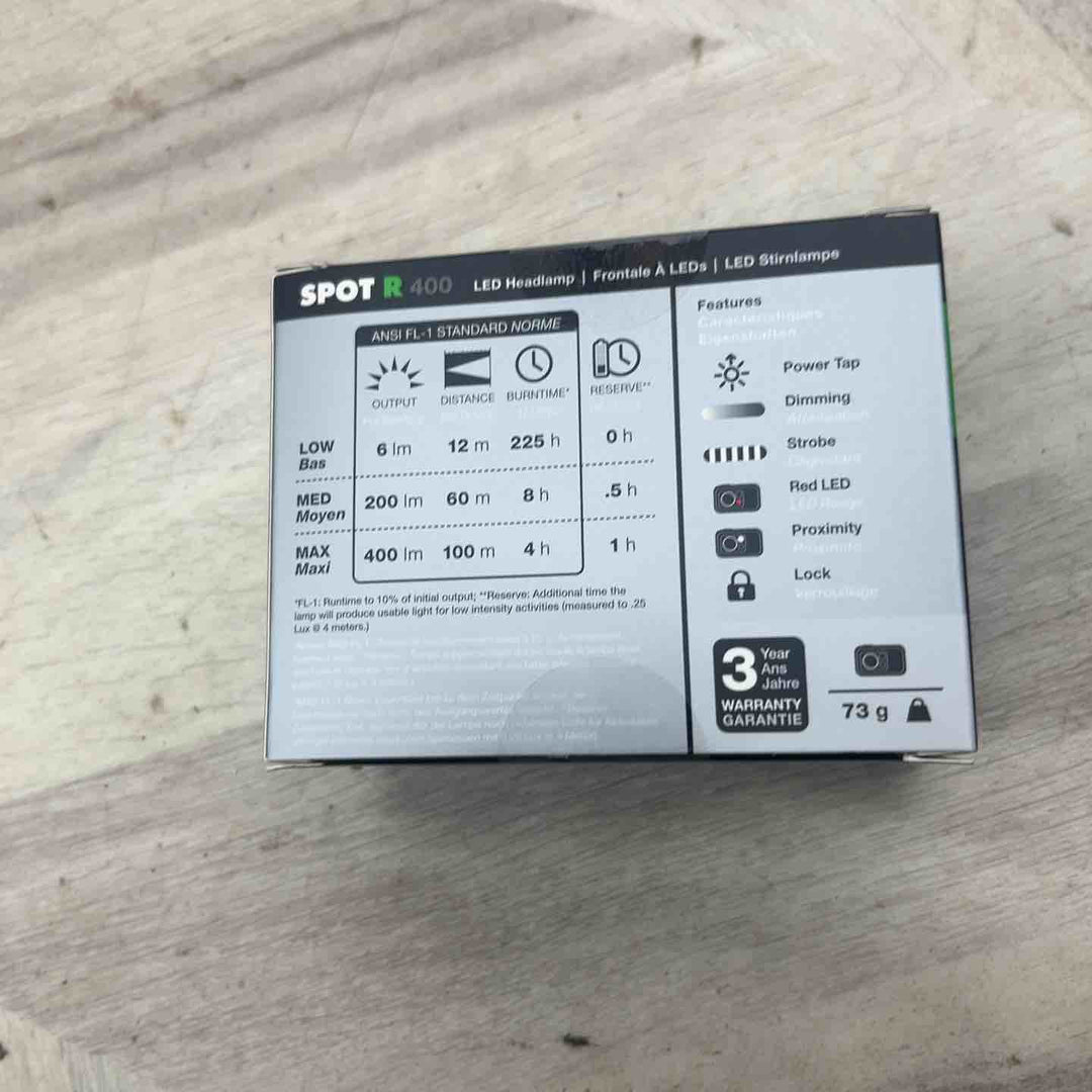 Black Diamond スポット400-R グラファイト コンパクト 充電式 【越谷店】