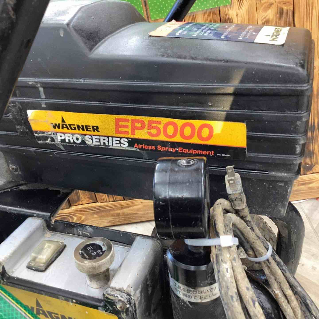 【店頭受取り限定】 WAGNER ワグナー エアレス塗装機 EP5000 左タイヤパンク 本体のみ 水通り 排出確認済み 【越谷店】