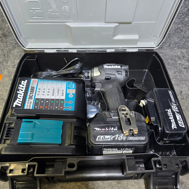 【未使用 本体・充電器+中古 バッテリ×2個のフルセット品！】マキタ(makita) コードレスインパクトドライバー TD173DRGXB【桶川店】