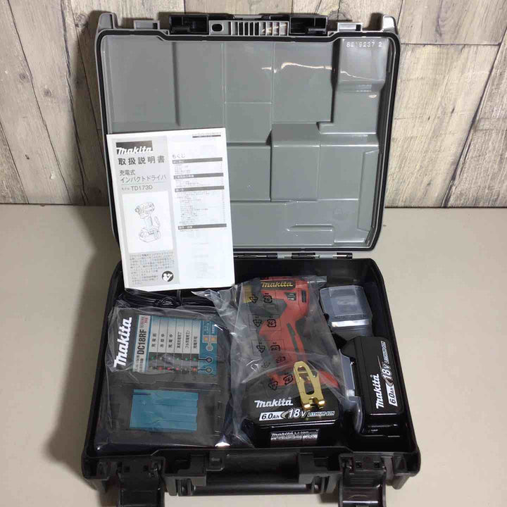 ★マキタ(makita) コードレスインパクトドライバー TD173DGXPR LXT20周年記念限定カラー プレミアムレッド【戸田店】