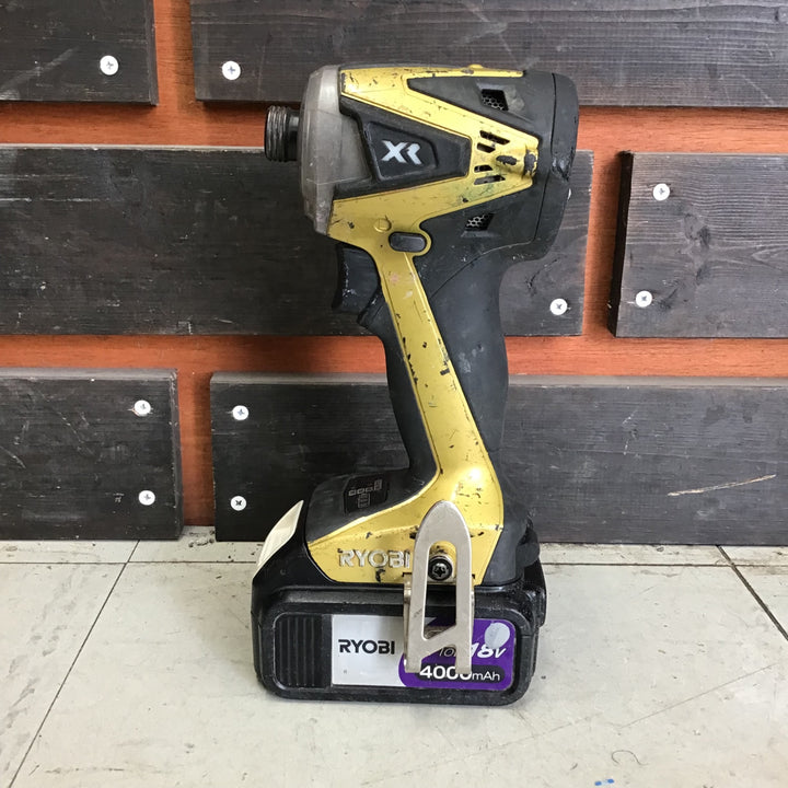 【現状品】 リョービ/RYOBI コードレスインパクトドライバー BID-10XR_ゴールド 【鴻巣店】
