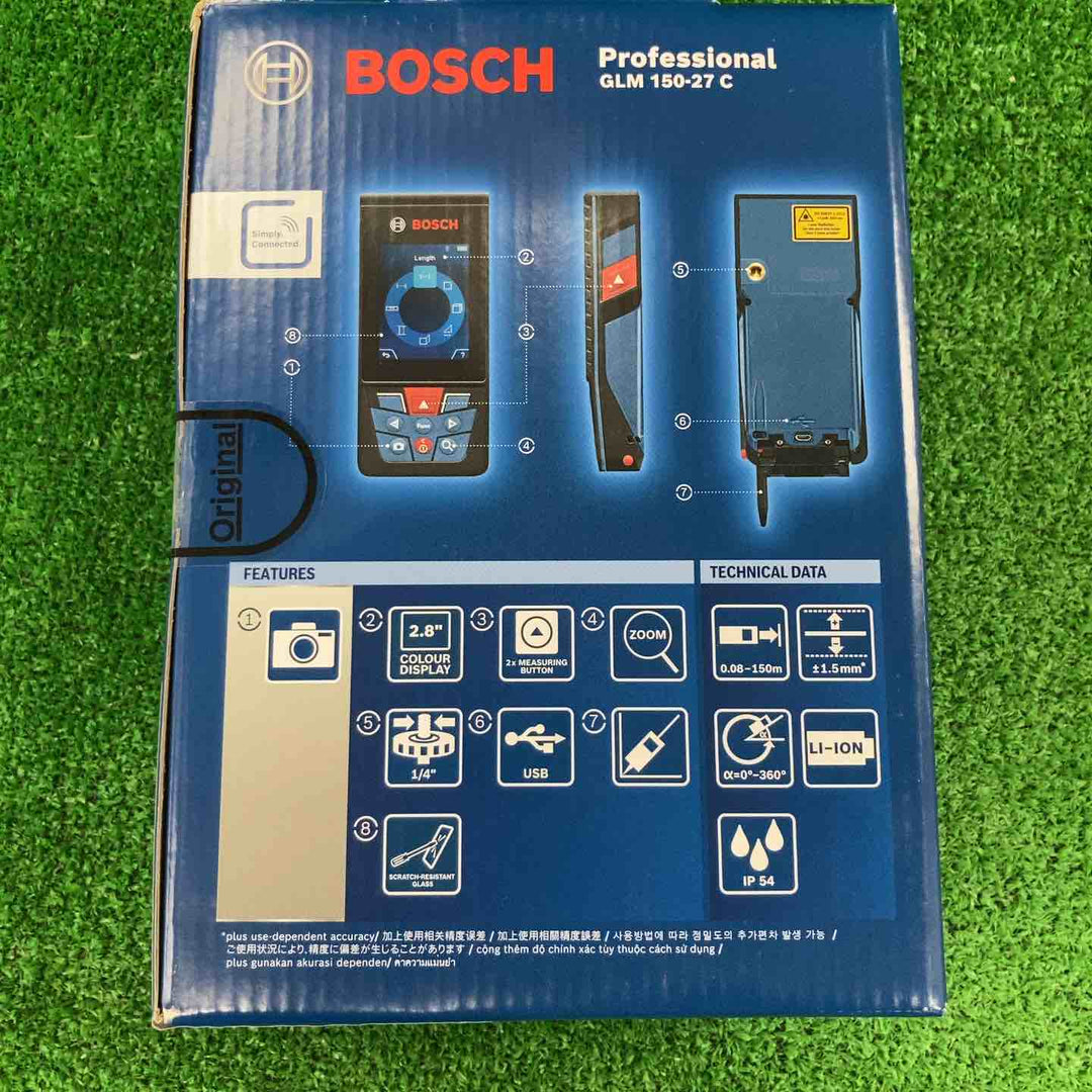 ◇ボッシュ(BOSCH) データ転送レーザー距離計 GLM150-27C【川崎店】