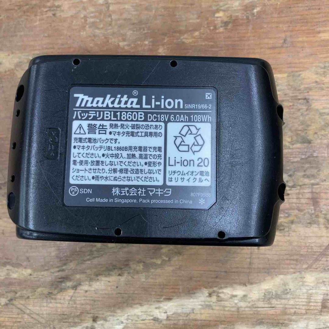 ★マキタ(makita) リチウムイオンバッテリー 18V/6.0Ah BL1860B【柏店】