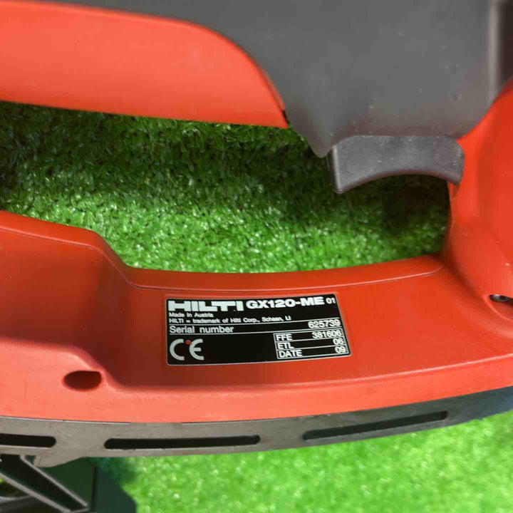 ◇ヒルティ(HILTI) ガス式鋲打機 GX120-ME ガス缶2本、ガス抜きプライヤー付き【岩槻店】