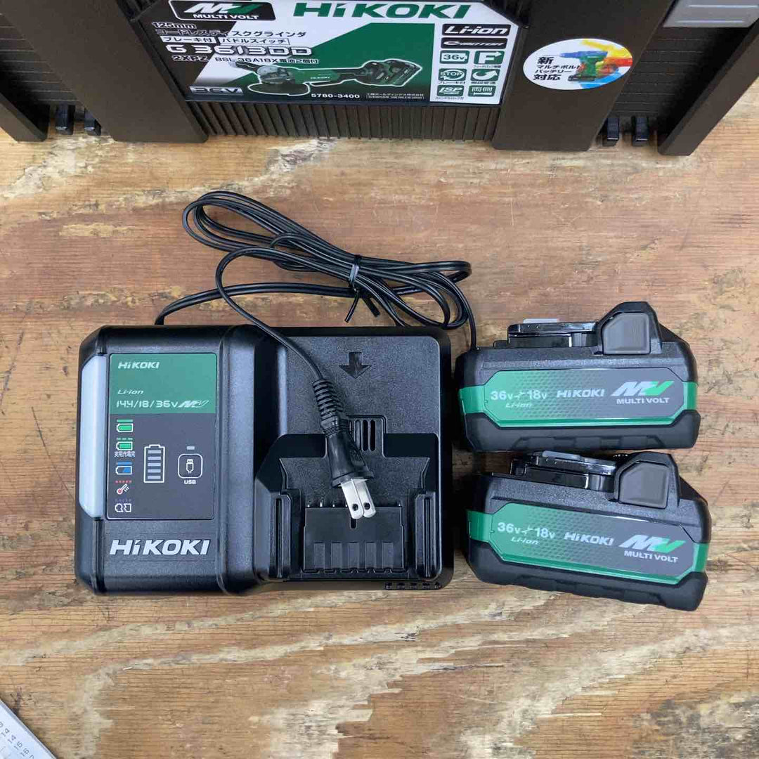 ★ハイコーキ(HIKOKI ※旧:日立工機) 125mmコードレスディスクグラインダ G3613DD(2XPZ)【柏店】
