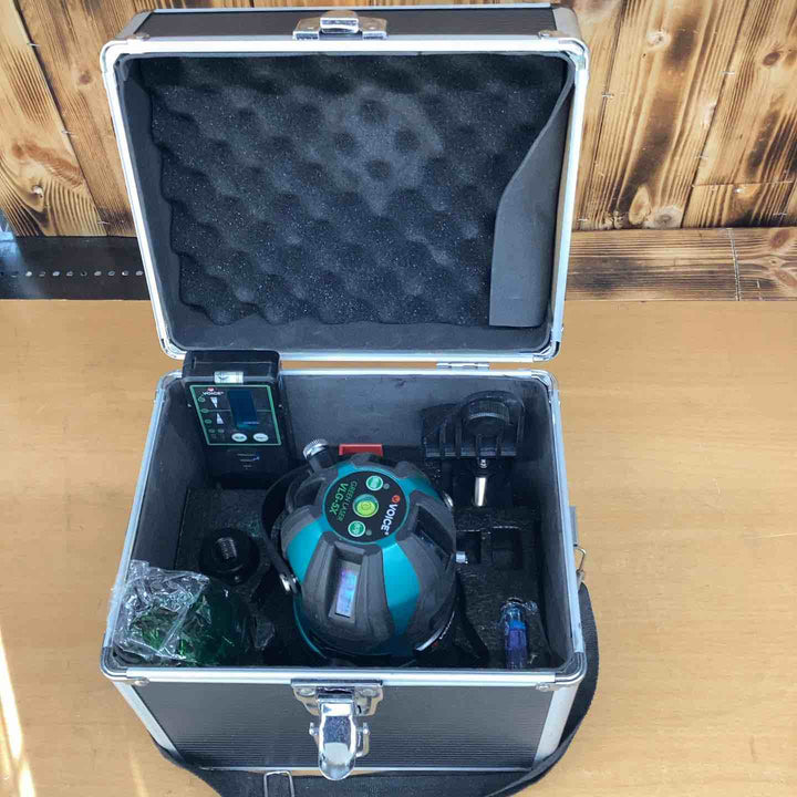 ◇VOICE レーザー墨出し器 5ライングリーンレーザー 矩十字・横 VLG-5X 受光器付【越谷店】
