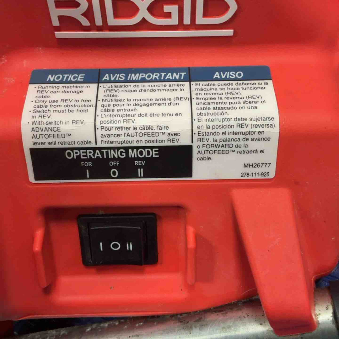 RIDGID ドレンクリーナー パワークリアー【草加店】