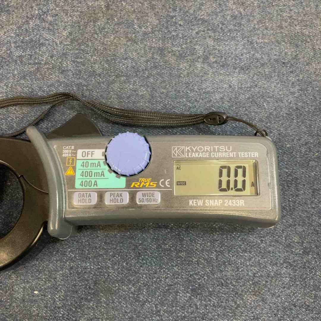 【中古品】共立電気計器 漏れ電流 負荷電流測定用クランプメーター 2433R【八潮店】