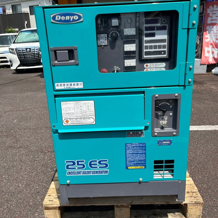 【店頭受取り限定】超美品 ◇デンヨー ディーゼルエンジン発電機 DCA-25ESI2 バッテリー新品 アワー42H 【越谷店】